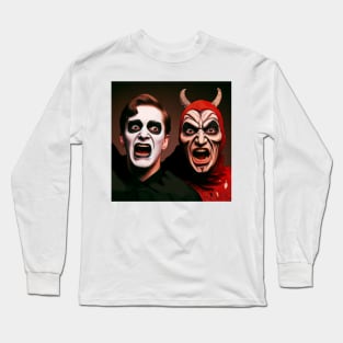 two faces in exposed terror Long Sleeve T-Shirt